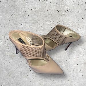 White House Black Market Tan Heels